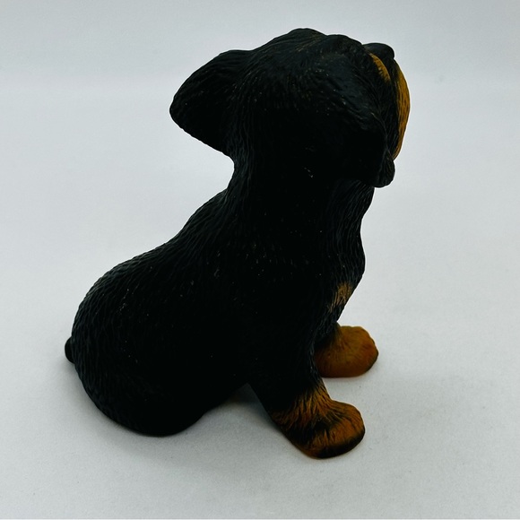 Vintage 1986 Global Art Harvey Knox Kingdom Rottweiler Puppy Signed Porcelain - Picture 5 of 12